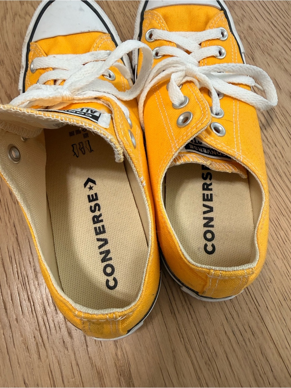 Yellow Converse Canvas Low-Top Sneakers - Picture 9 of 9